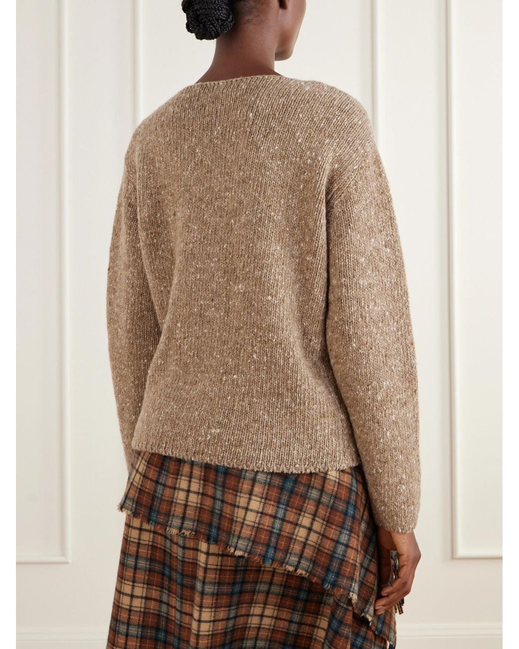 Auralee Brown Wool Sweater