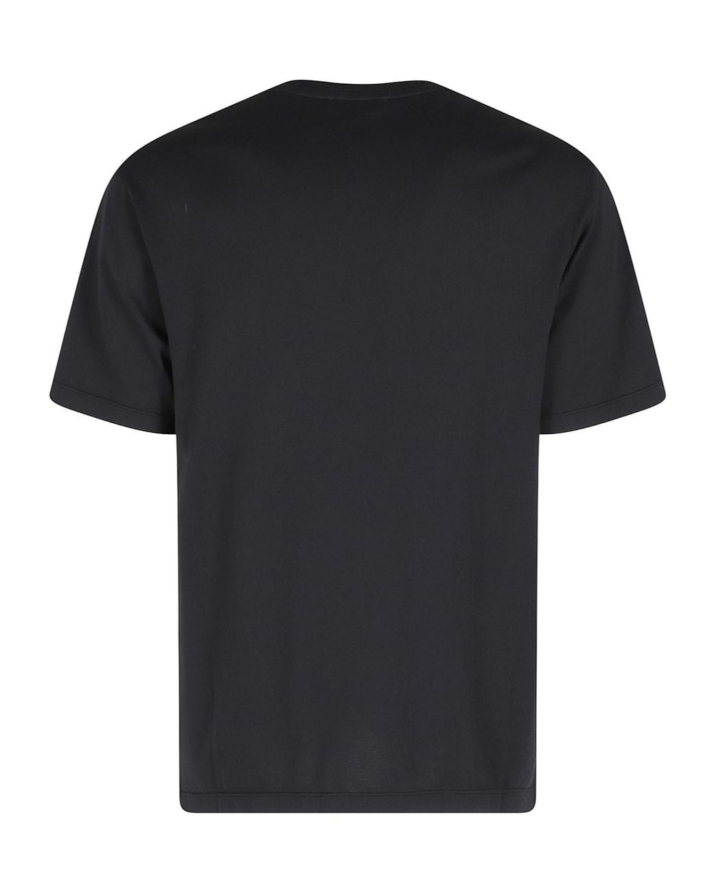 Roberto Collina Black Short-Sleeved Crewneck T-Shirt for men