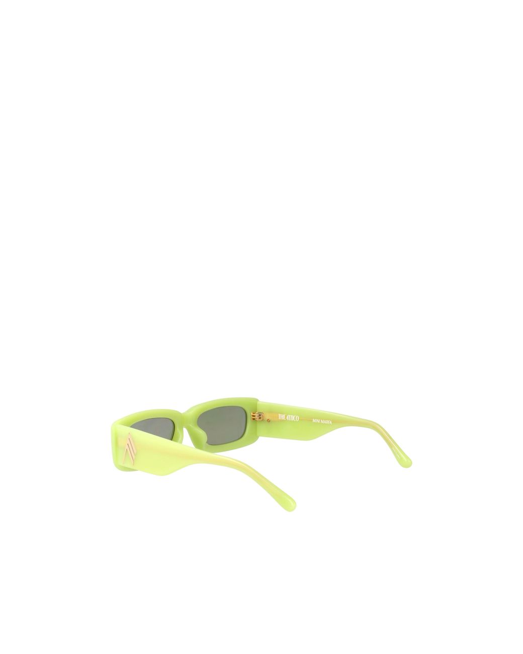The Attico Yellow Geometric Frame Sunglasses