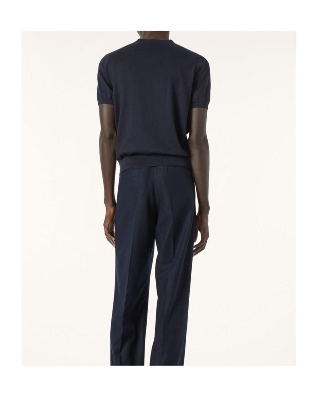 Loro Piana Blue Ice Wish Short-Sleeve Crewneck for men