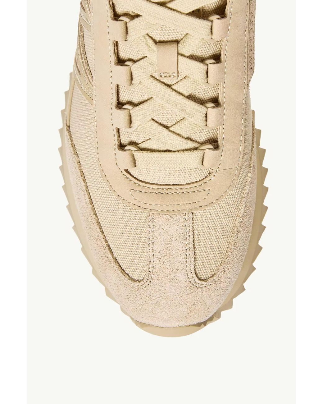 Moncler Natural Moncler Pacey2 Suede & Nubuck Sneakers for men