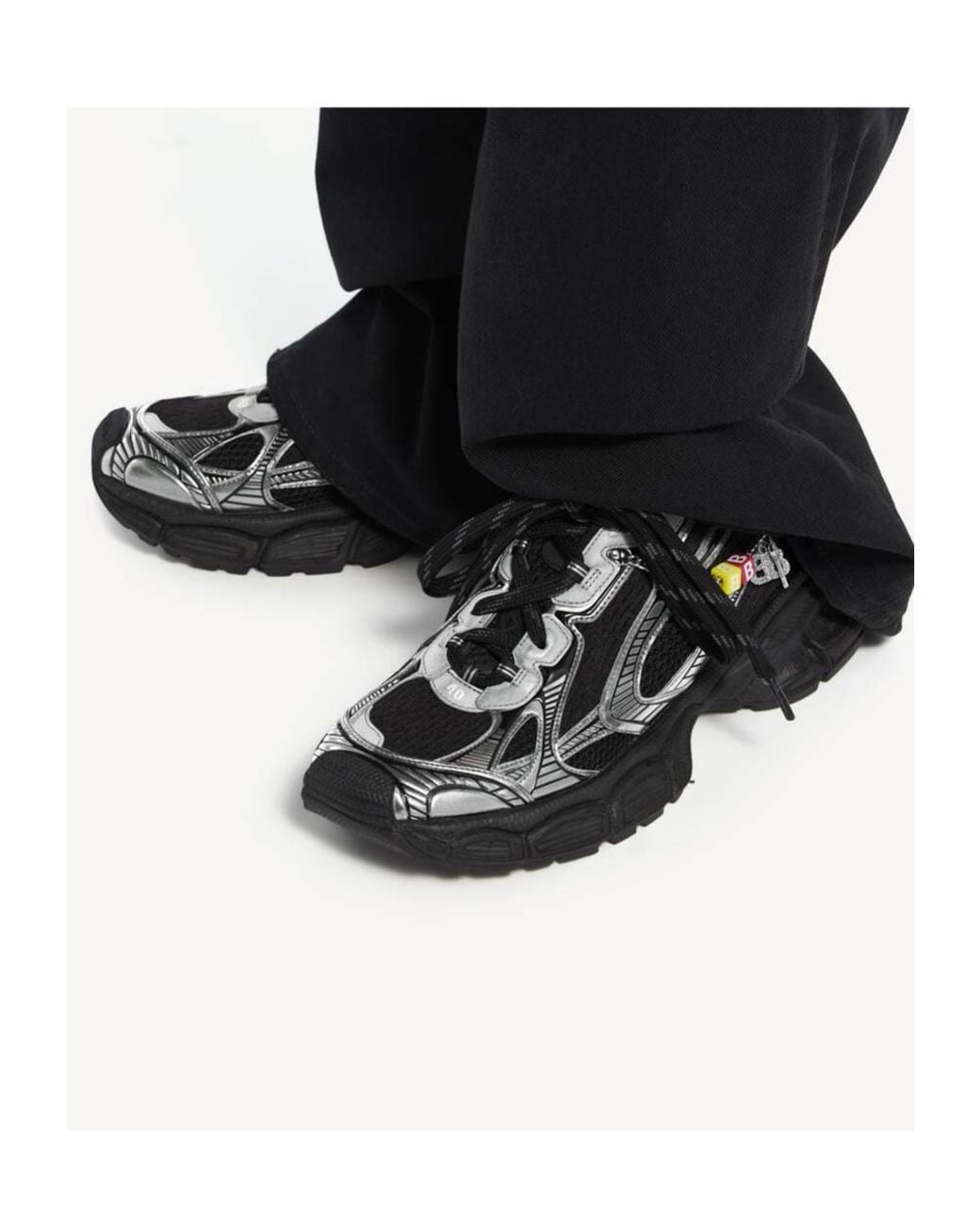 Balenciaga Black 3 Xl Mesh Panel Sneakers