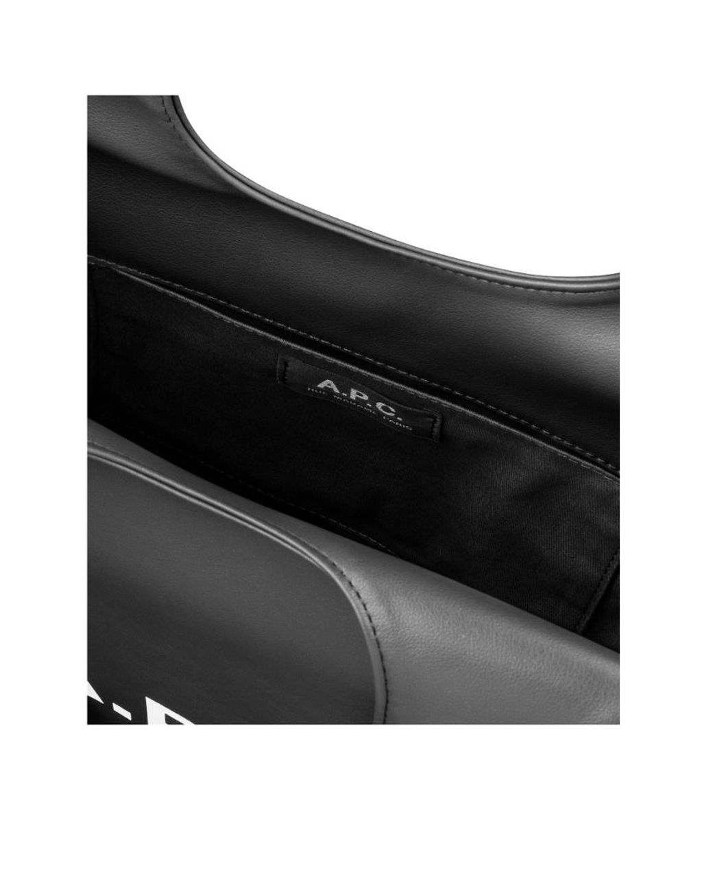 A.P.C. Black Ninon Small Top Handle Bag for men