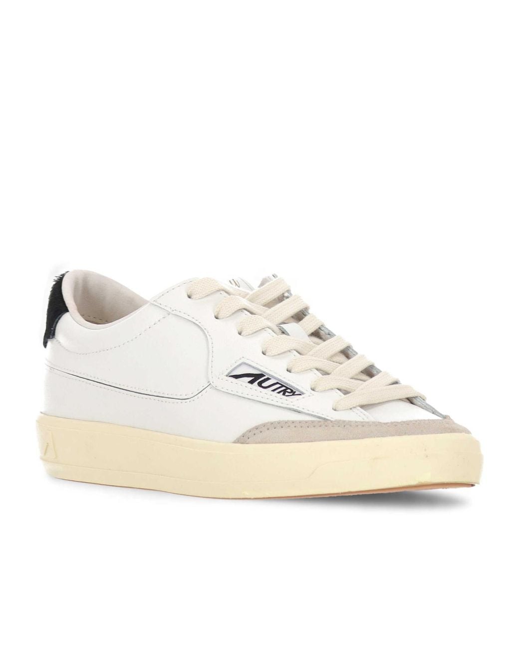 Autry White Flat-Soled Sneakers