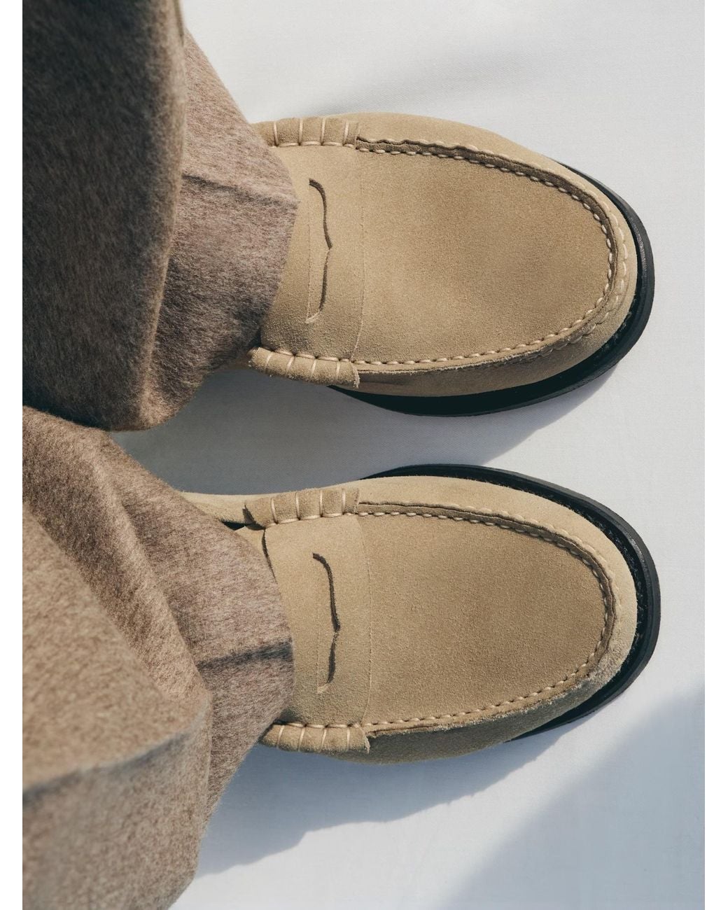 Jacquemus Natural Round-Toe Loafers for men