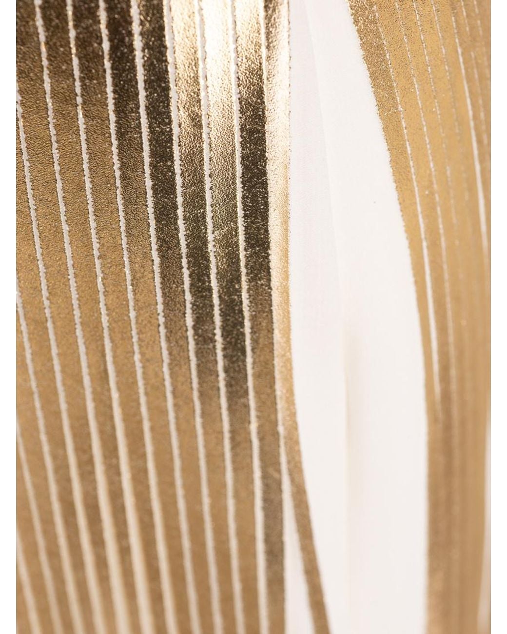 Valentino Metallic Plissé Cocktail Dress