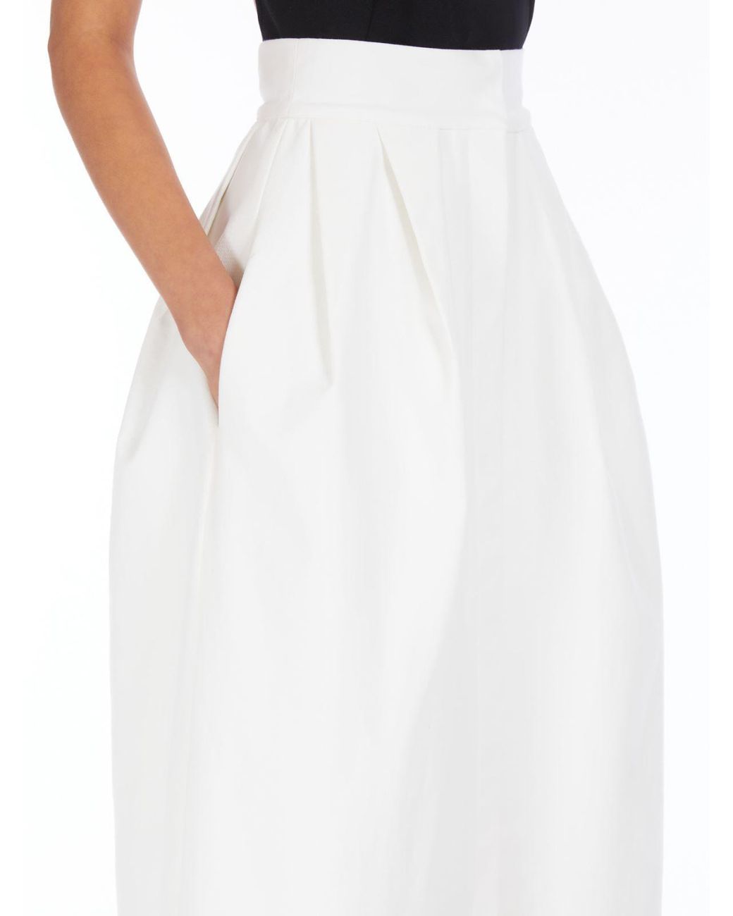 Max Mara White Long Skirts