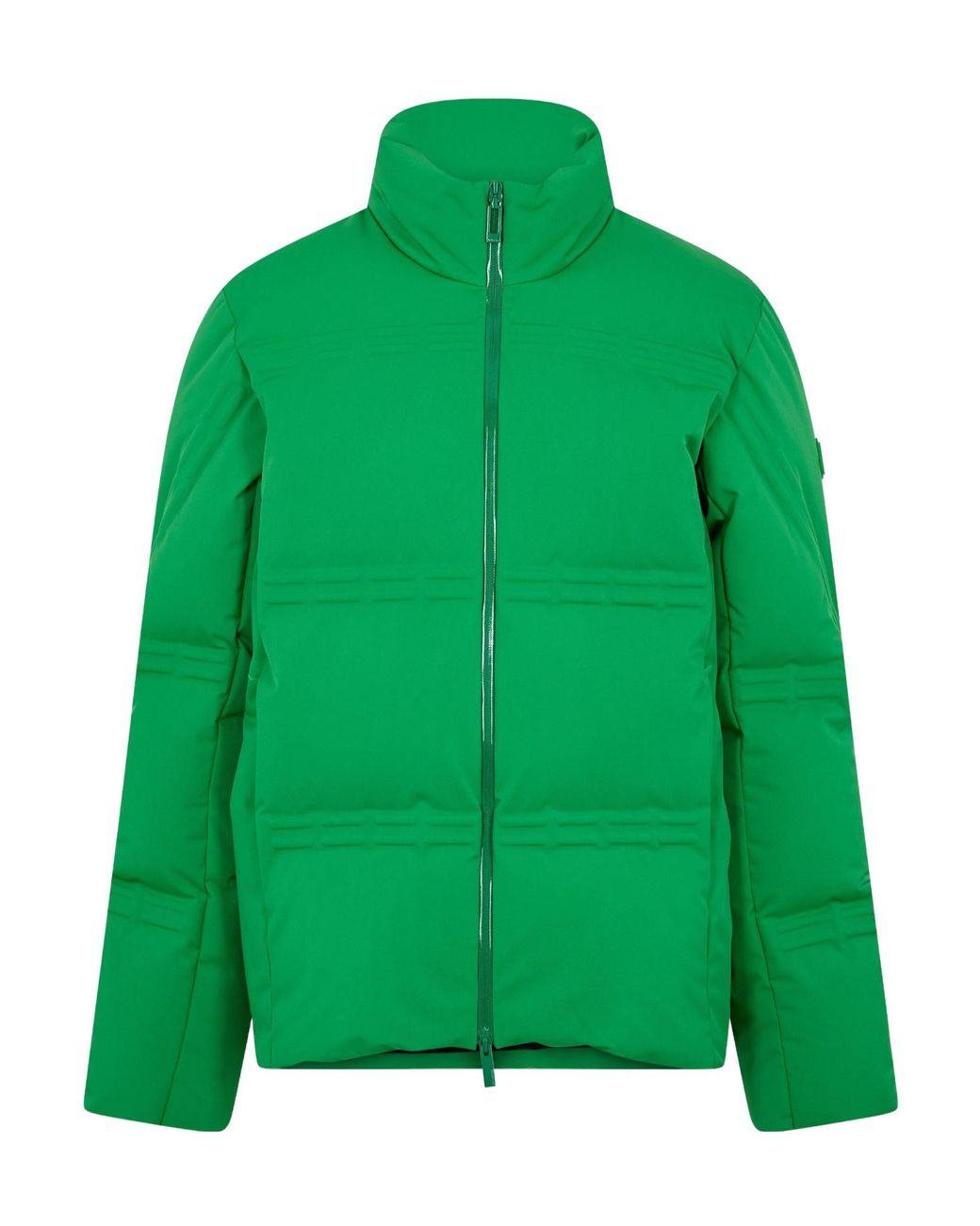 Moncler Green Stand-Collar Quilted Down Jacket for men