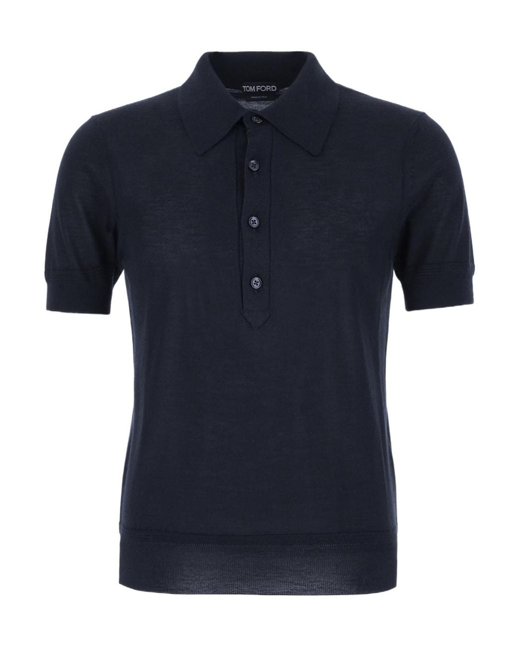 Tom Ford Blue Button Polo for men