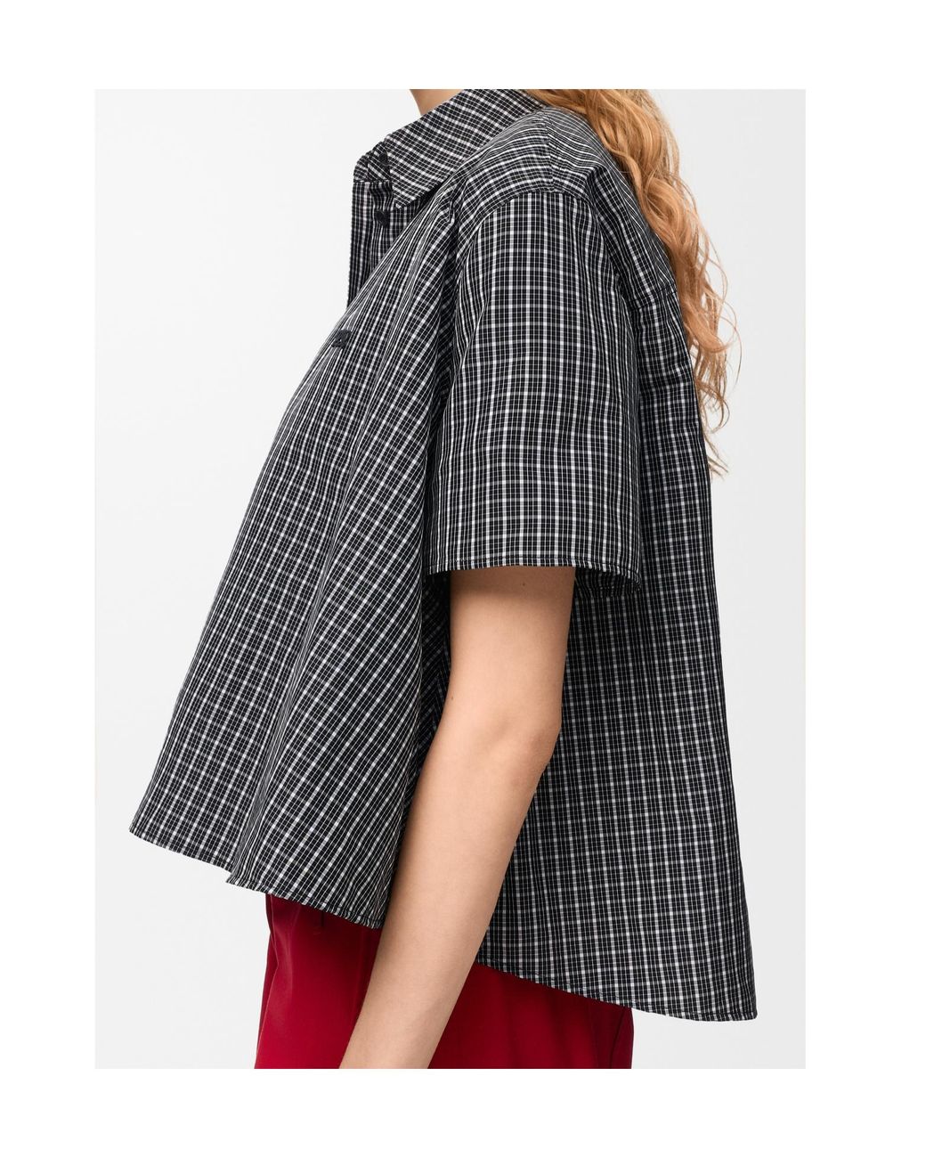 Loewe Gray Short Sleeve Trapeze Shirt