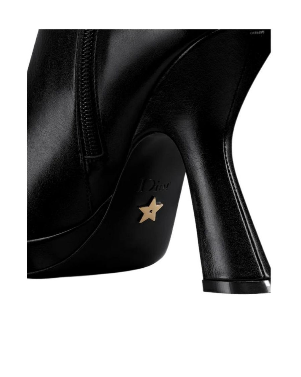 Dior Black Christian Pointed Toe Zip-Up Boots
