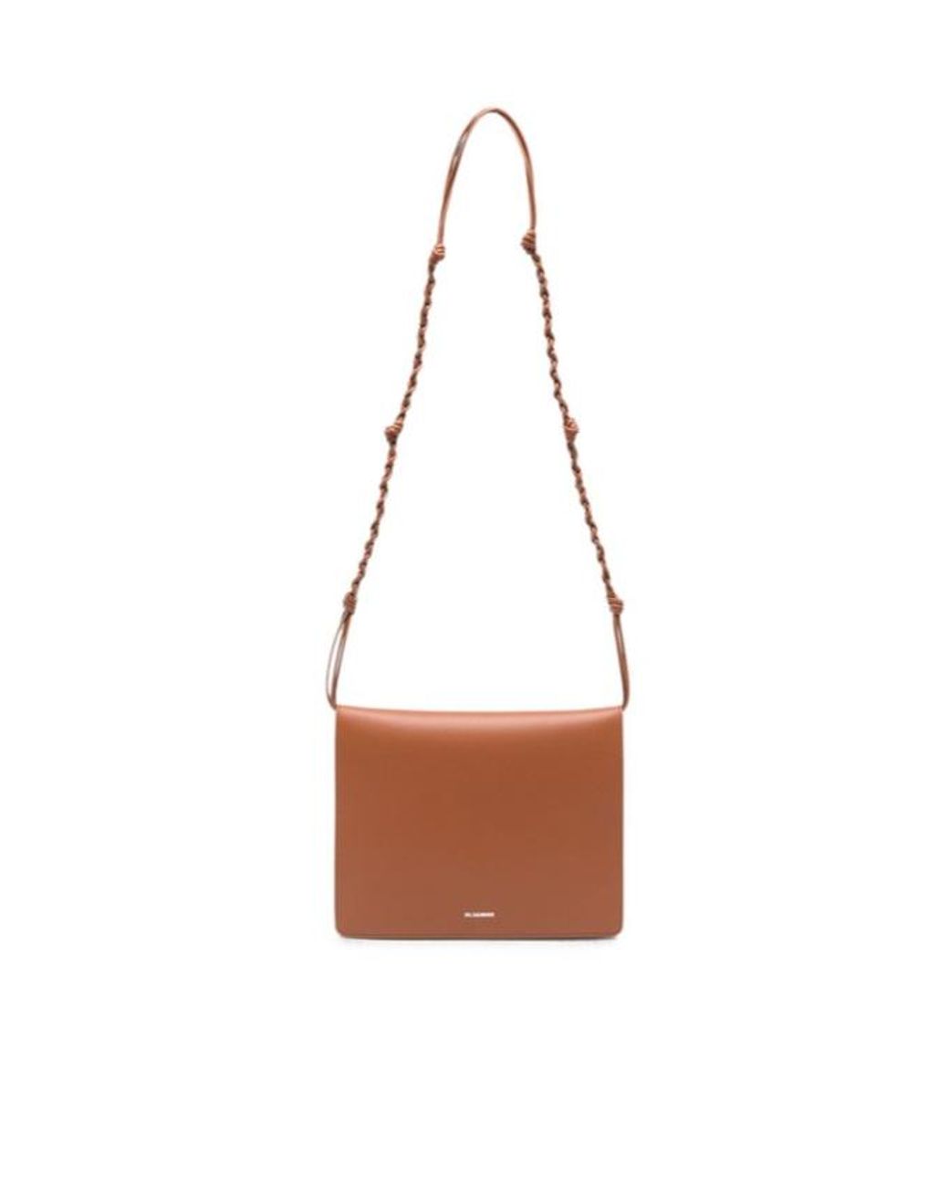 Jil Sander White Medium Tangle Messenger Bag for men