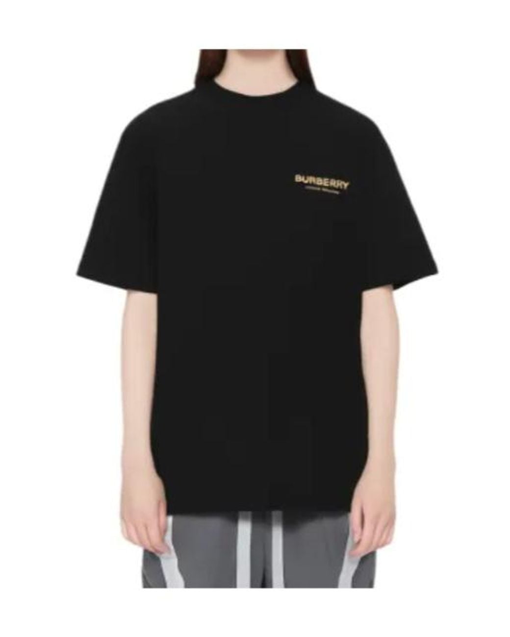Burberry Black Logo Cotton T-Shirt
