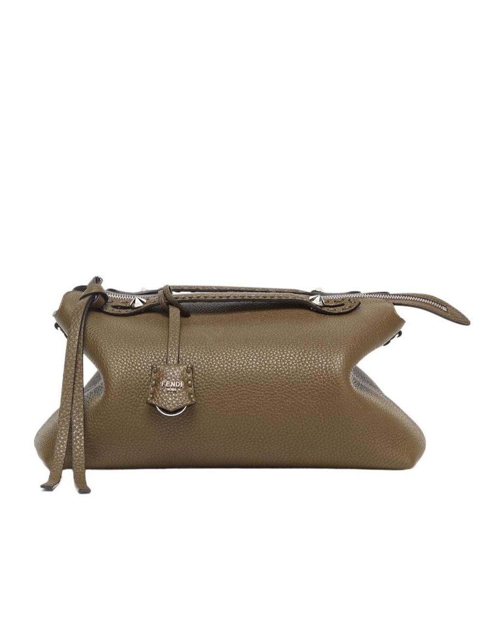 Fendi Brown By The Way Selleria Large Shoulder Bag