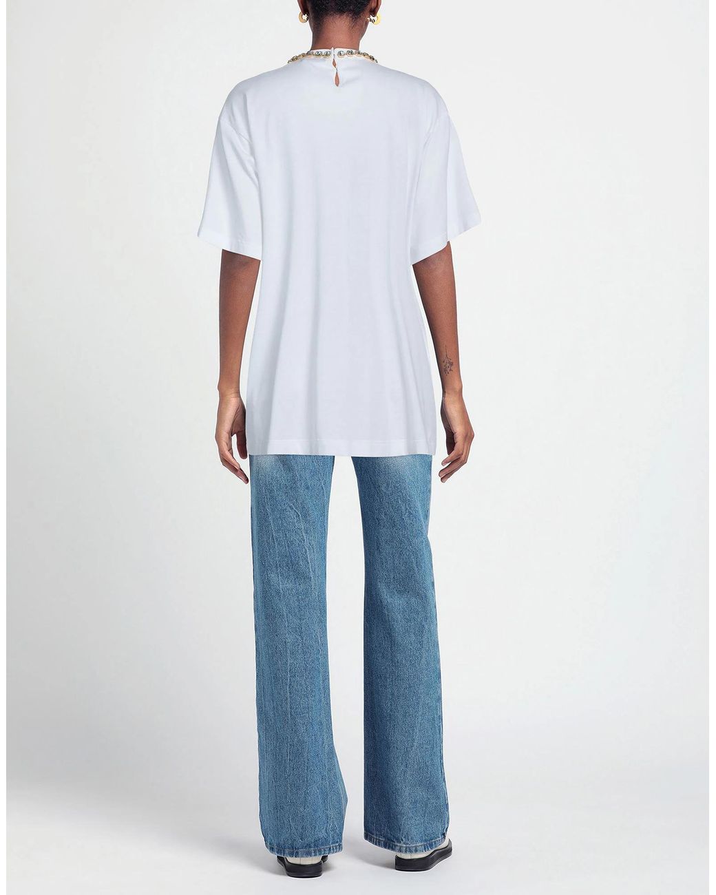 Dolce & Gabbana White Printed T-Shirt