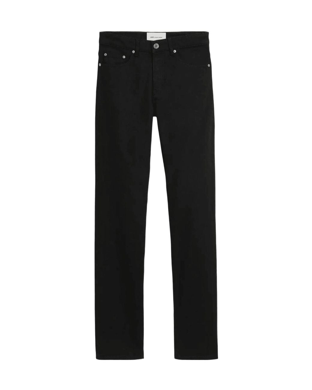 AMI Black Ami Straight-Leg Jeans for men