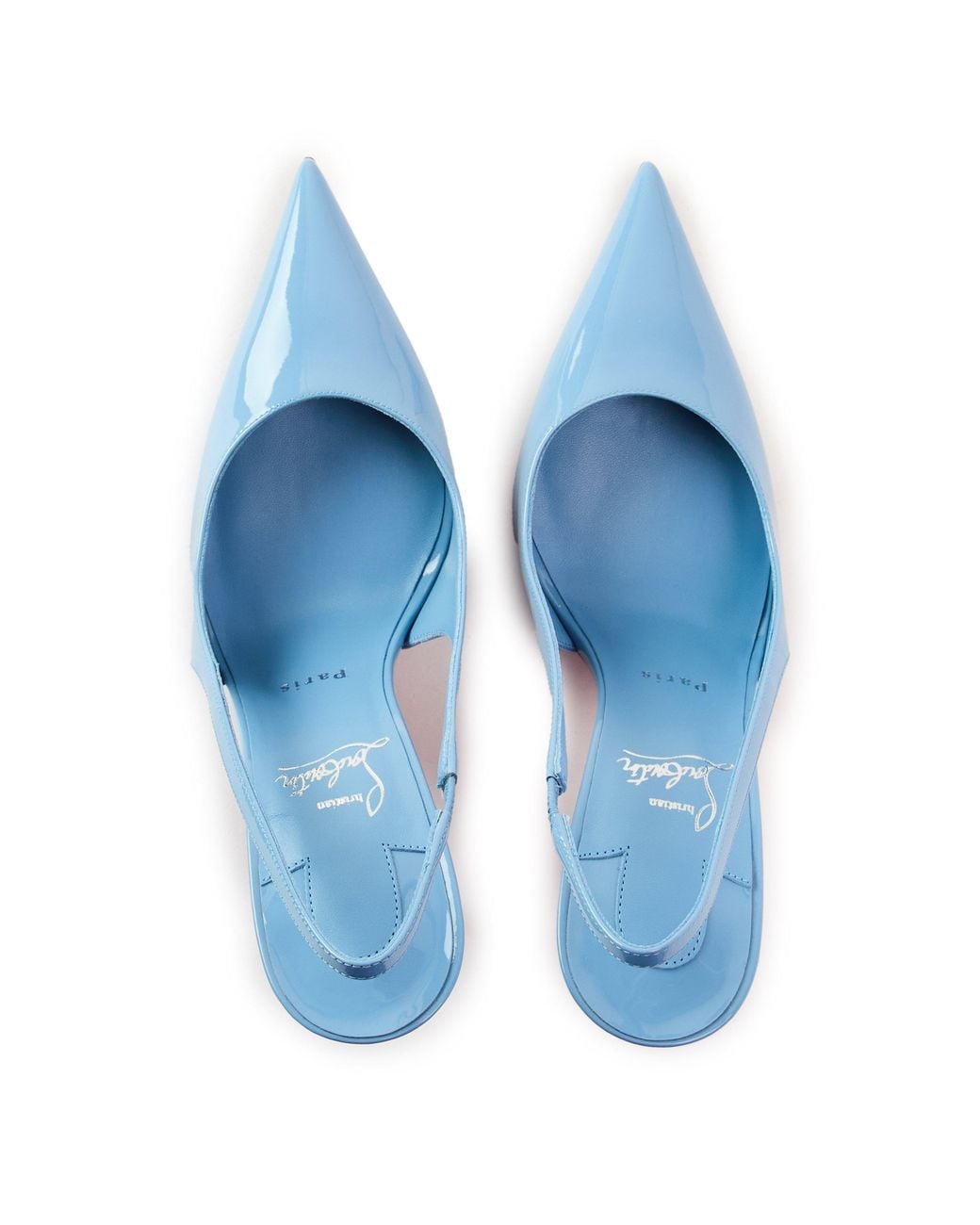 Christian Louboutin Blue Chr Miss Z Slingbacks