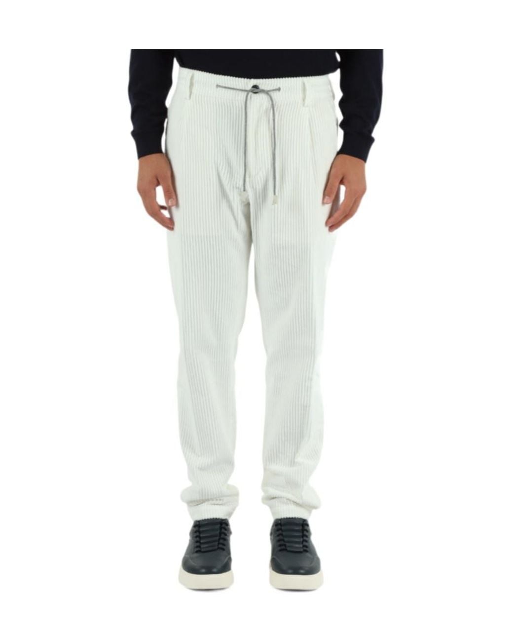 Eleventy Multicolor Straight-Leg Drawstring Jogger Pants for men