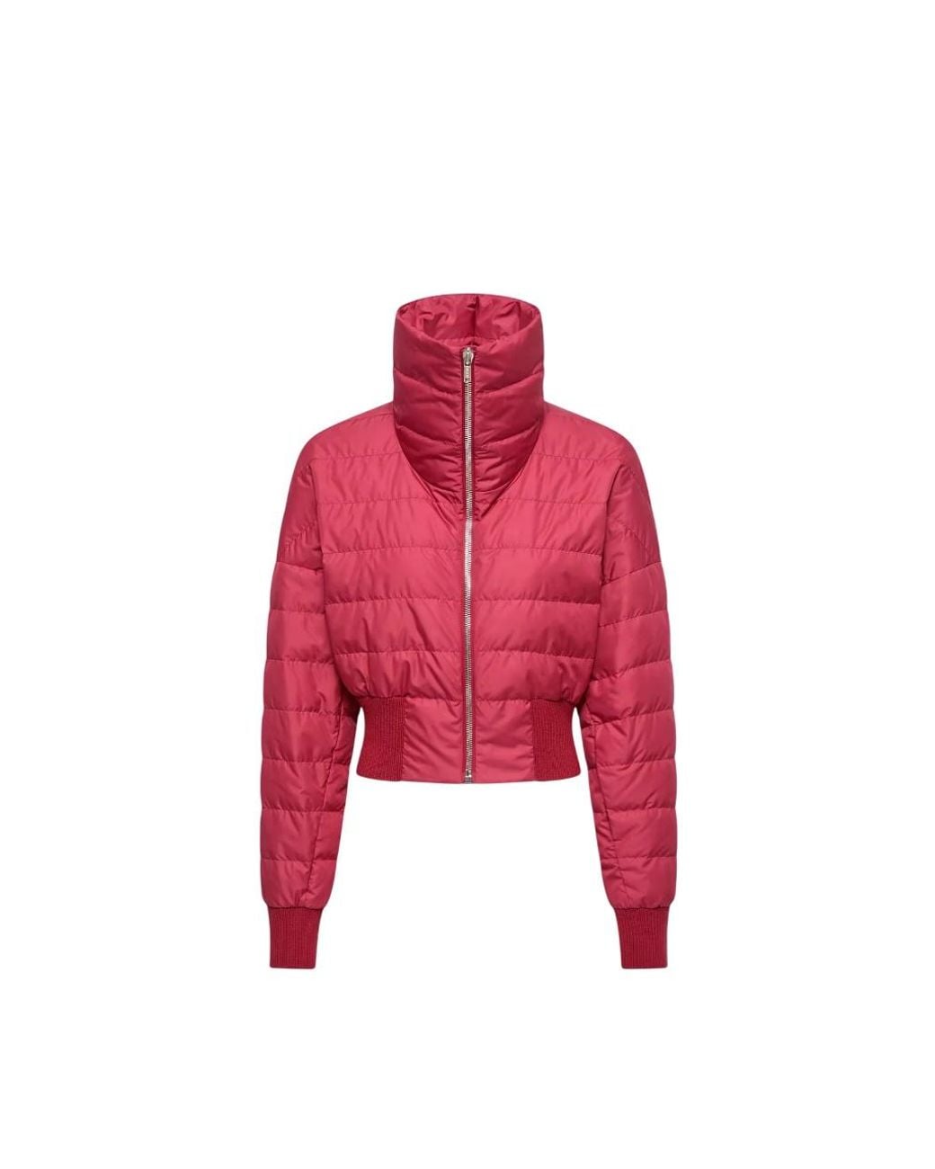 Moncler Red Moncler Rick Owens Cropped Down Jacket