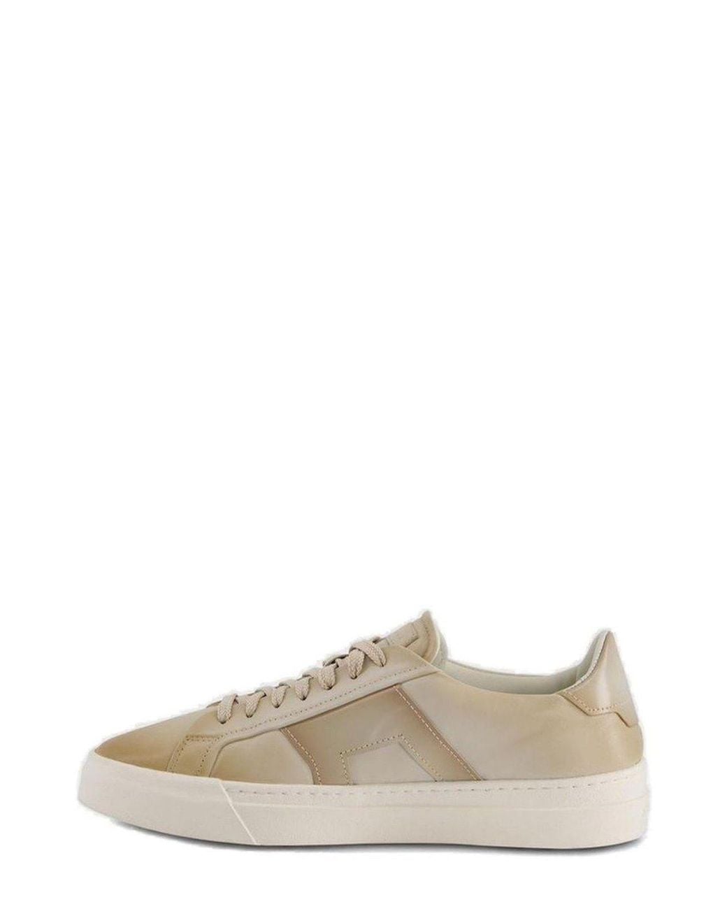 Santoni Brown Lace-Up Sneakers for men