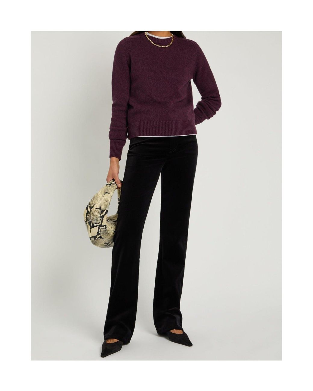 Nili Lotan Black Five-Pocket Casual Trousers