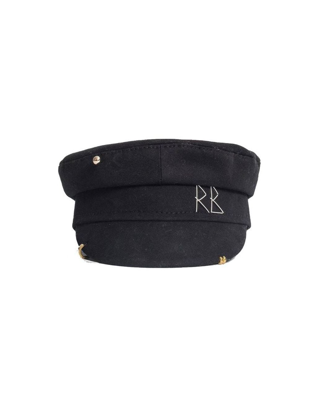 Ruslan Baginskiy Black Logo Sewing Newspaper Boy Wool Hat