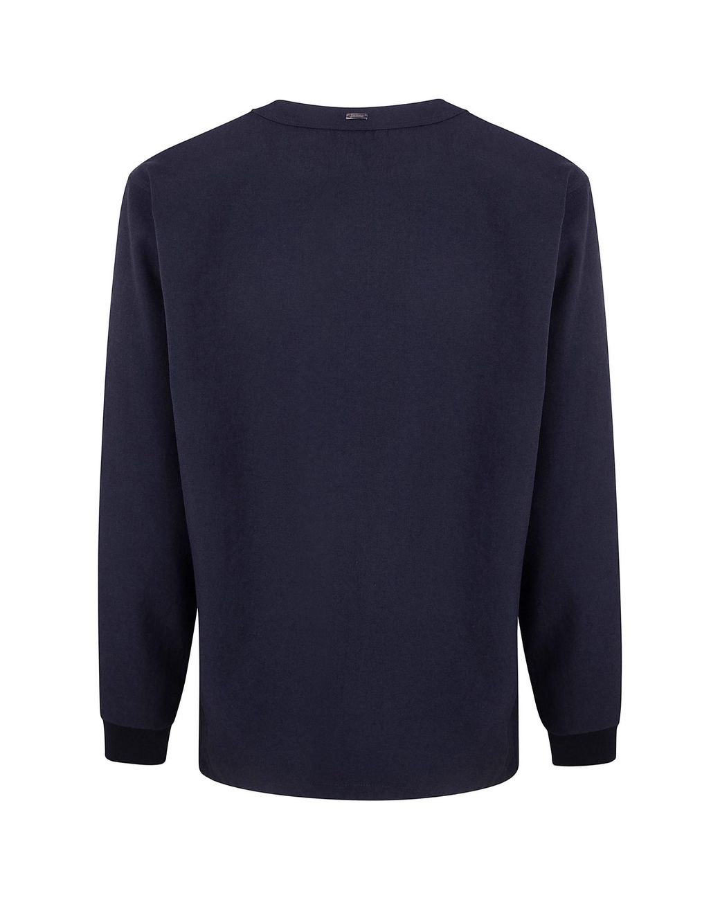 Herno Blue Button-Up V-Neck Cardigan for men