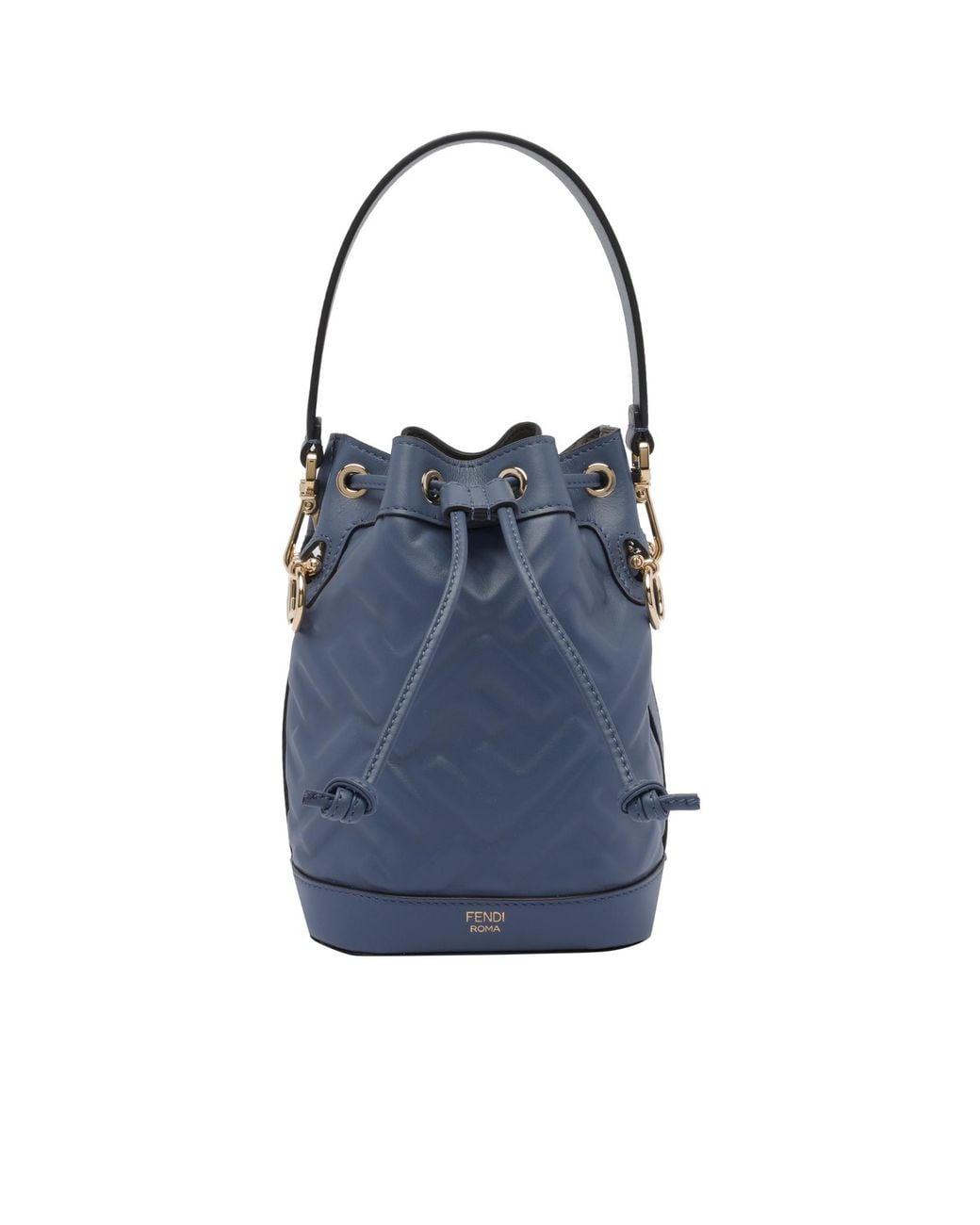 Fendi Blue Mon Tresor Mini Bucket Bag