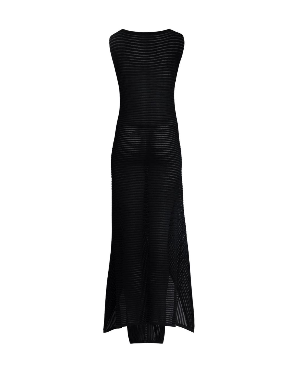 Alaïa Black Ladder Cotton Blend Dress