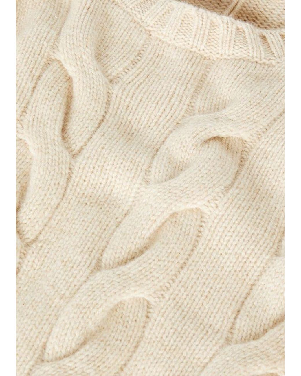Loro Piana Natural Braided Crewneck Jumper
