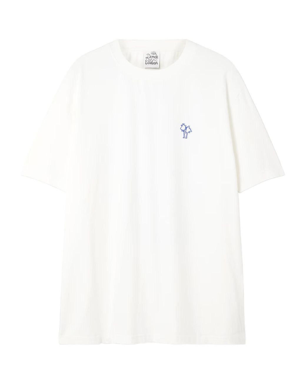 Donde Esteban White Printed Cotton-Jersey T-Shirt