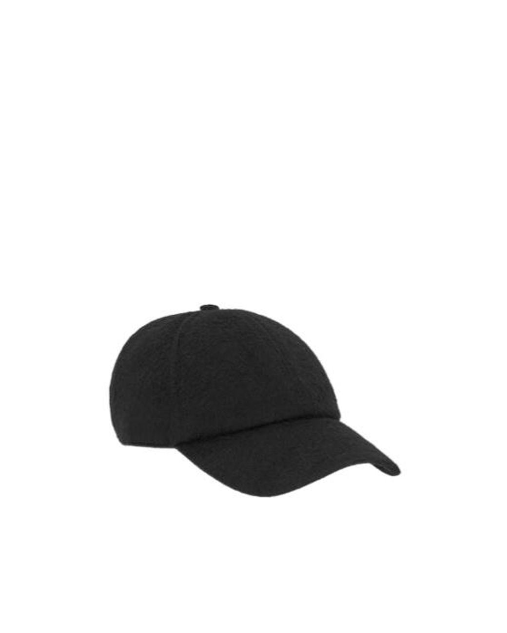 Saint Laurent Black Vintage Logo Embroidered Baseball Cap