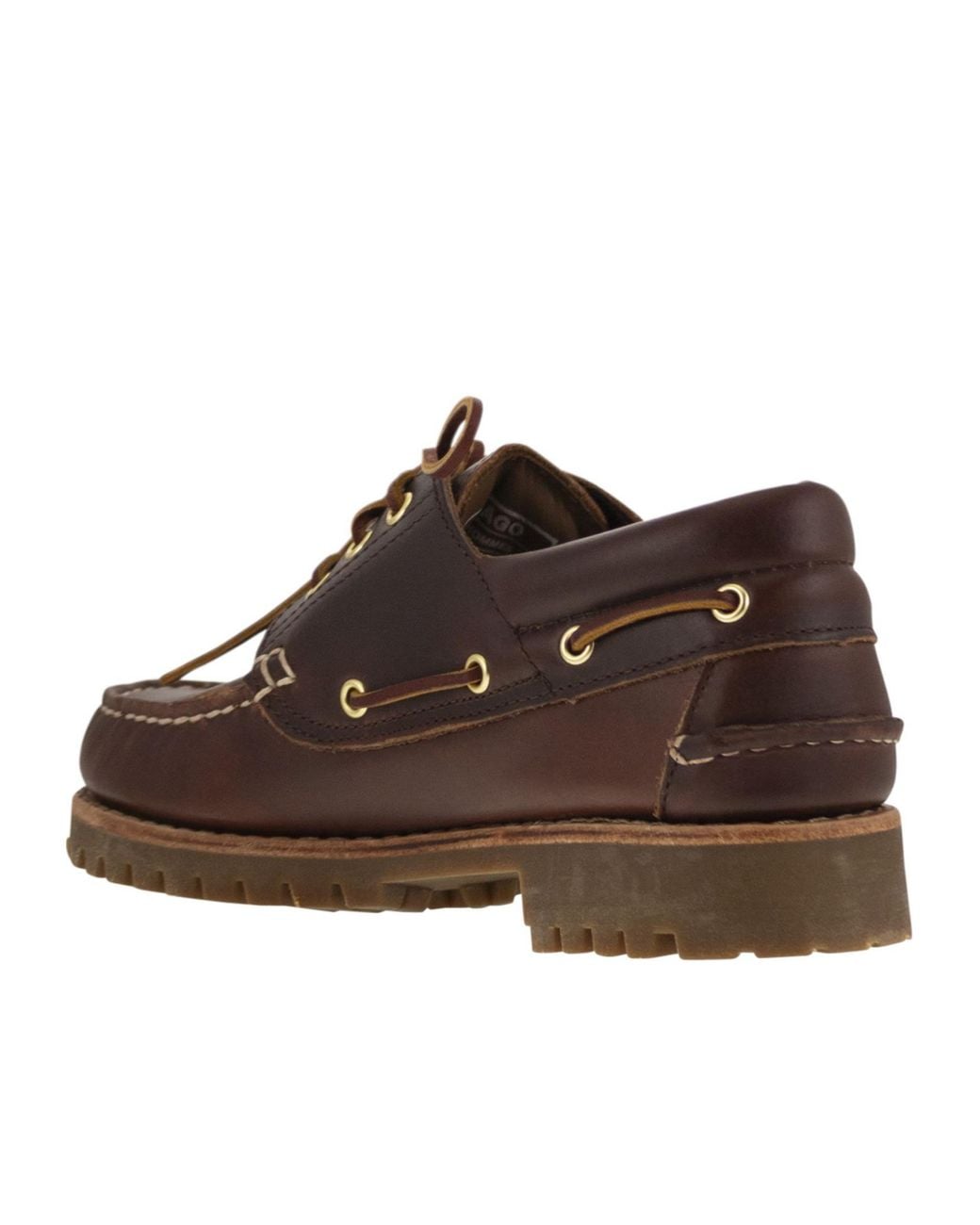 Sebago Brown Acadia Premium Lace-Up Loafers for men