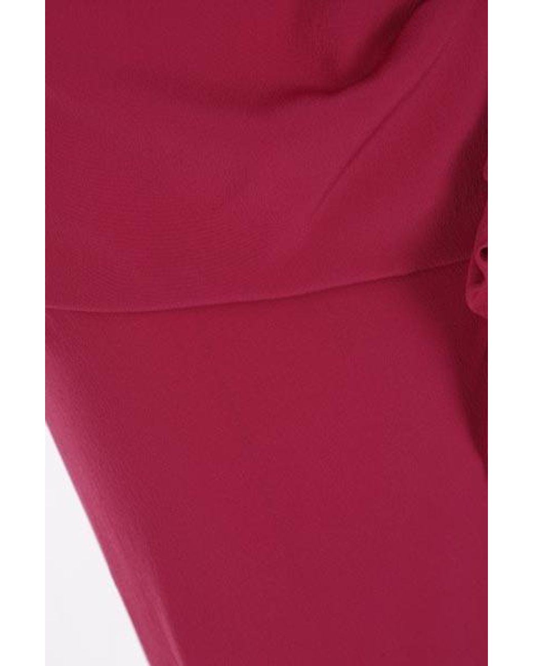 Rick Owens Red High-Waist Asymmetric Maxi Skirt