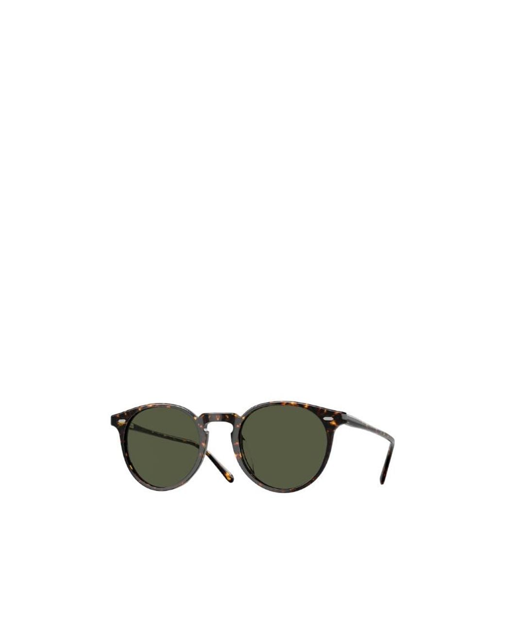 Oliver Peoples Green Round Frame Sunglasses for men