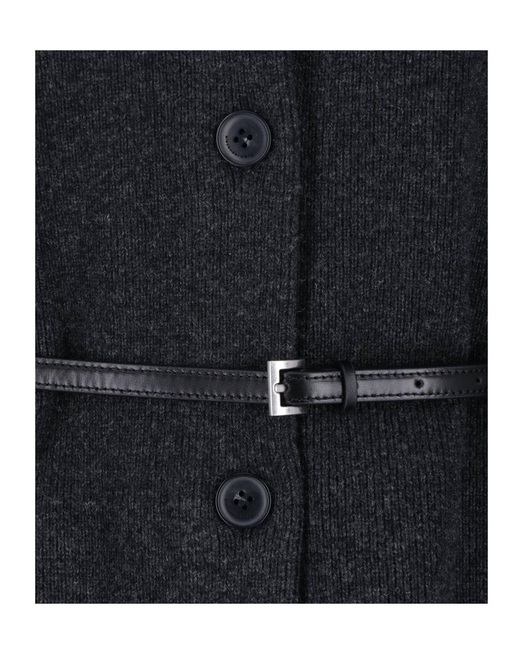 Alexander Wang Black Belted Cardigan