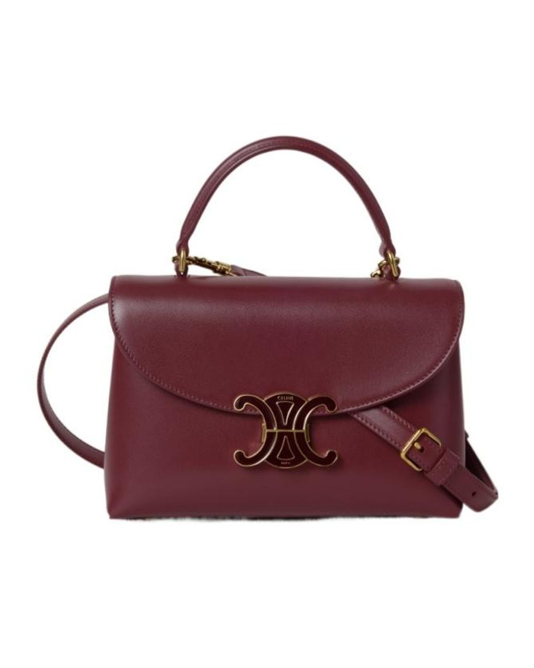 Céline Purple Teen Nino Lock Shoulder Bag