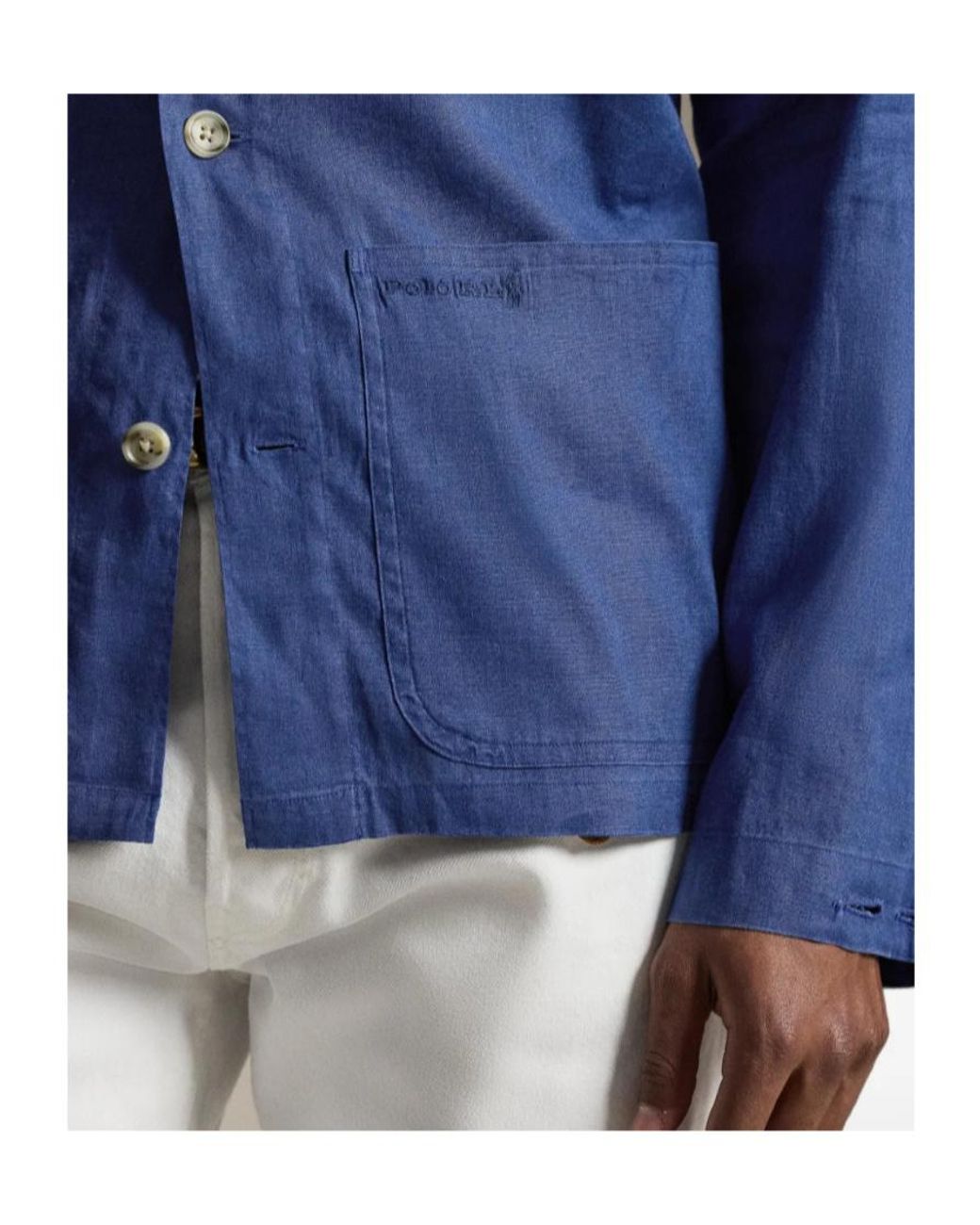 Polo Ralph Lauren Blue Barton Buttoned Overshirt for men
