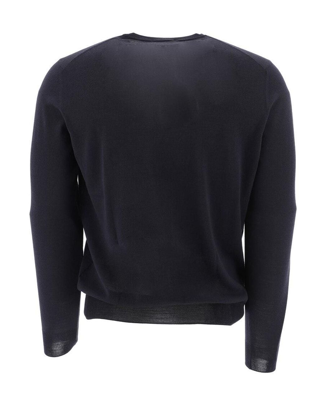 Drumohr Blue Crew Neck Knit Sweater for men