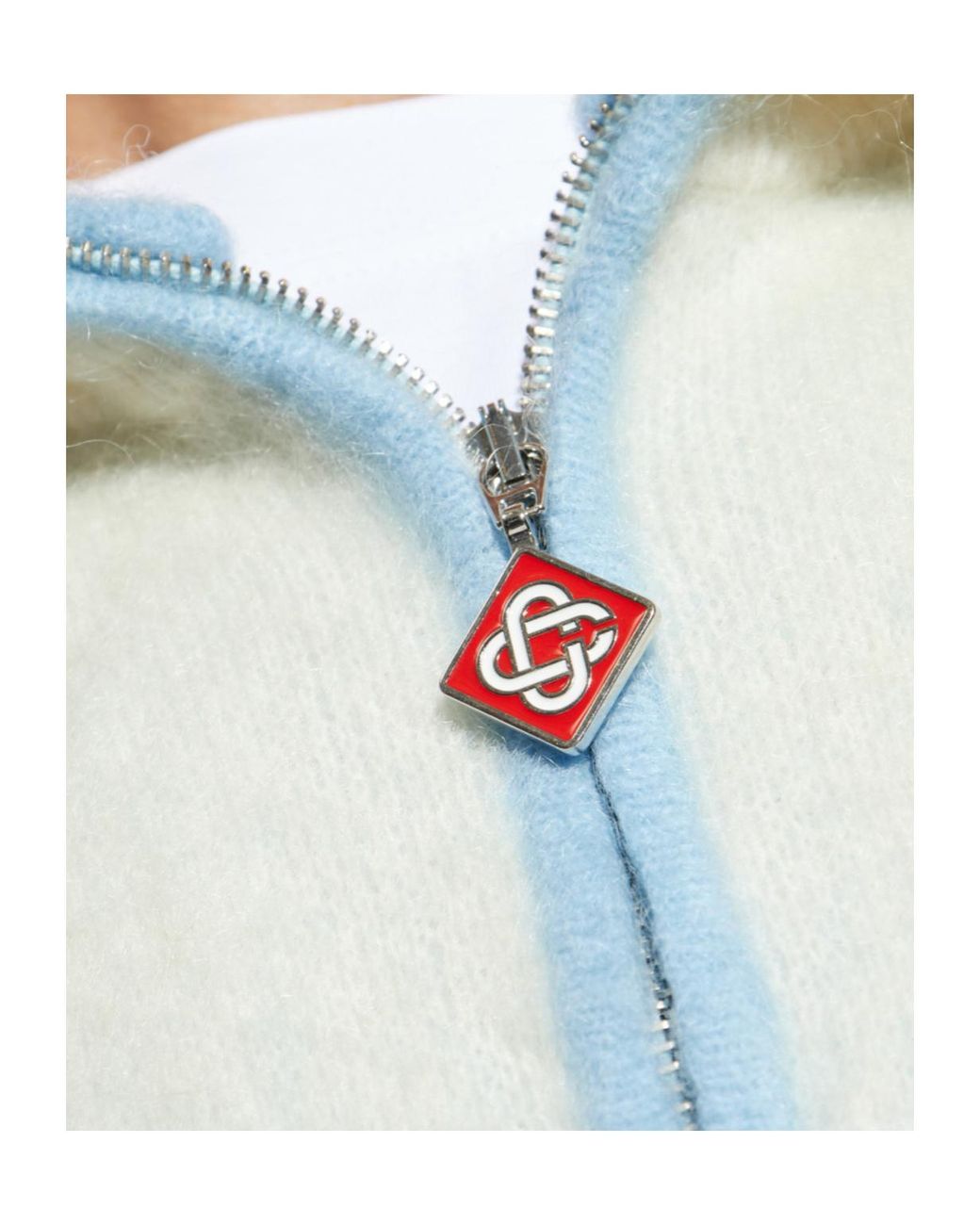 Casablanca Blue Gradient Effect Knit Sweater for men