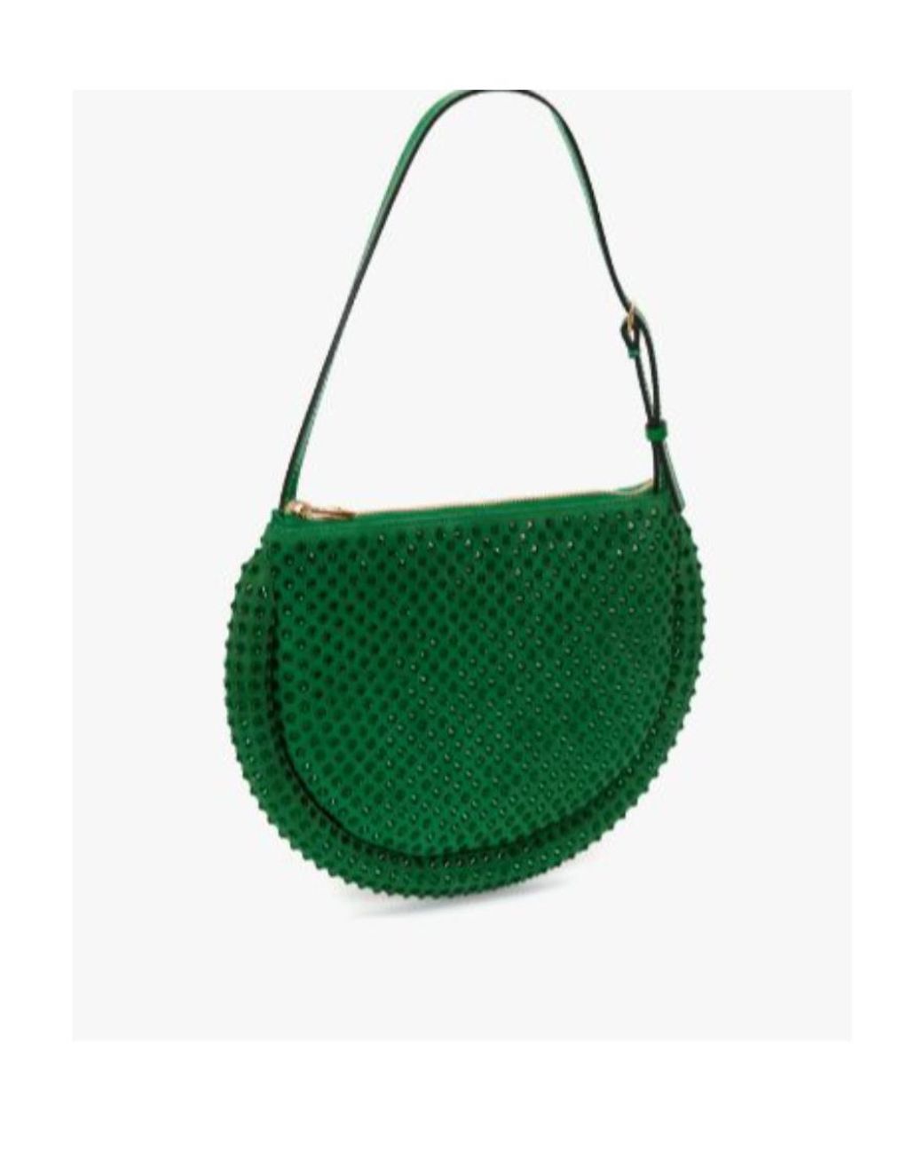 J.W. Anderson Green Jw Anderson Bumper Moon Embellished Shoulder Bag