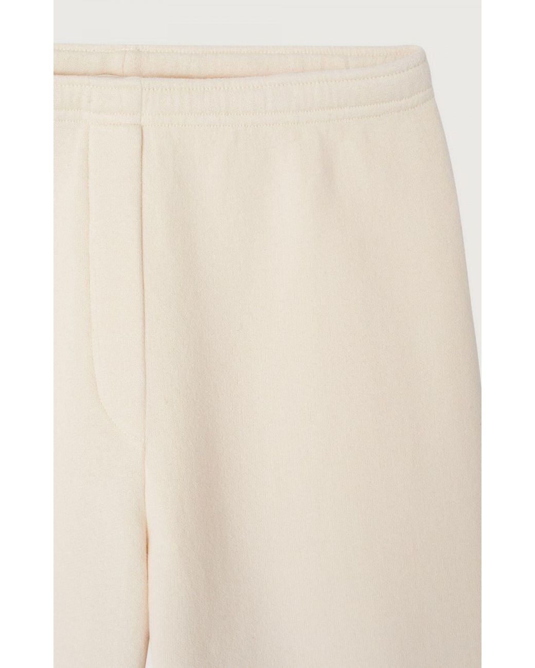 American Vintage White Athletic Pants With An Elastic Waistband