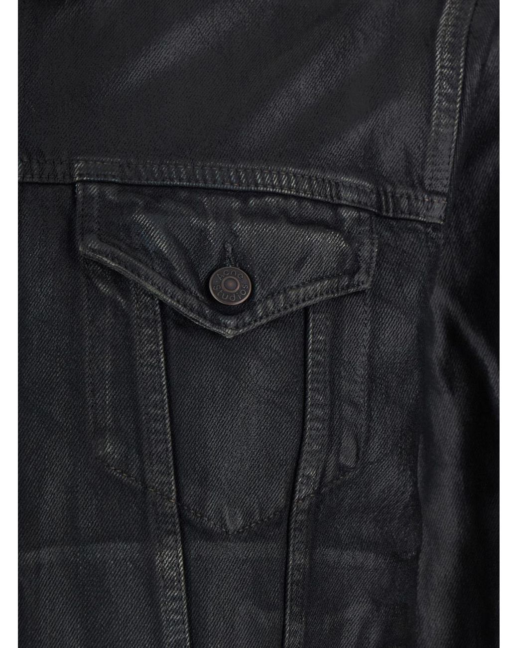 Acne Gray Coated Denim Jacket