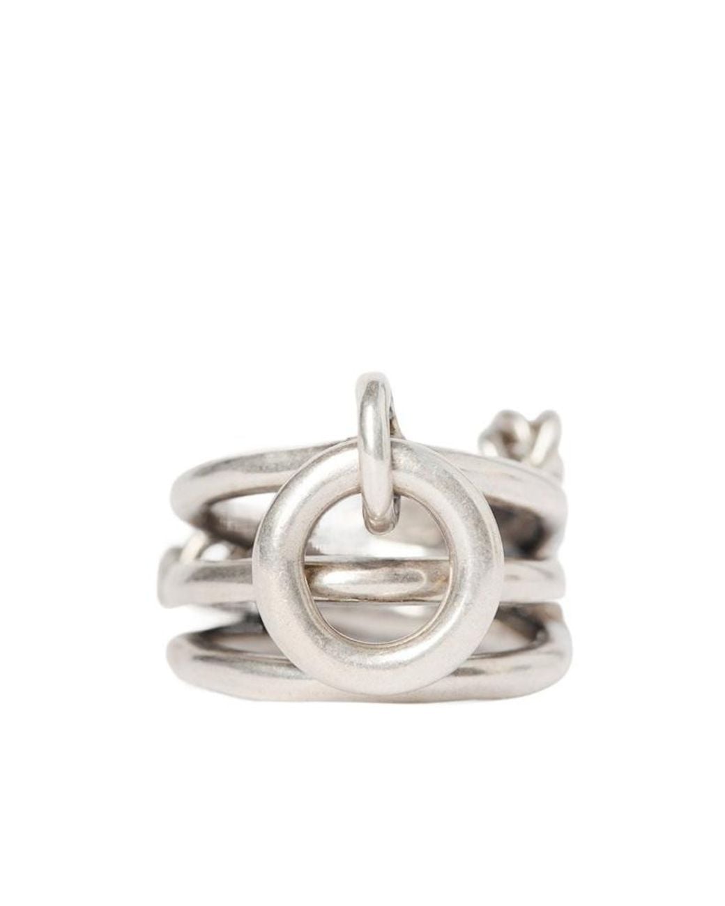 Ann Demeulemeester White Eida Plate Ring