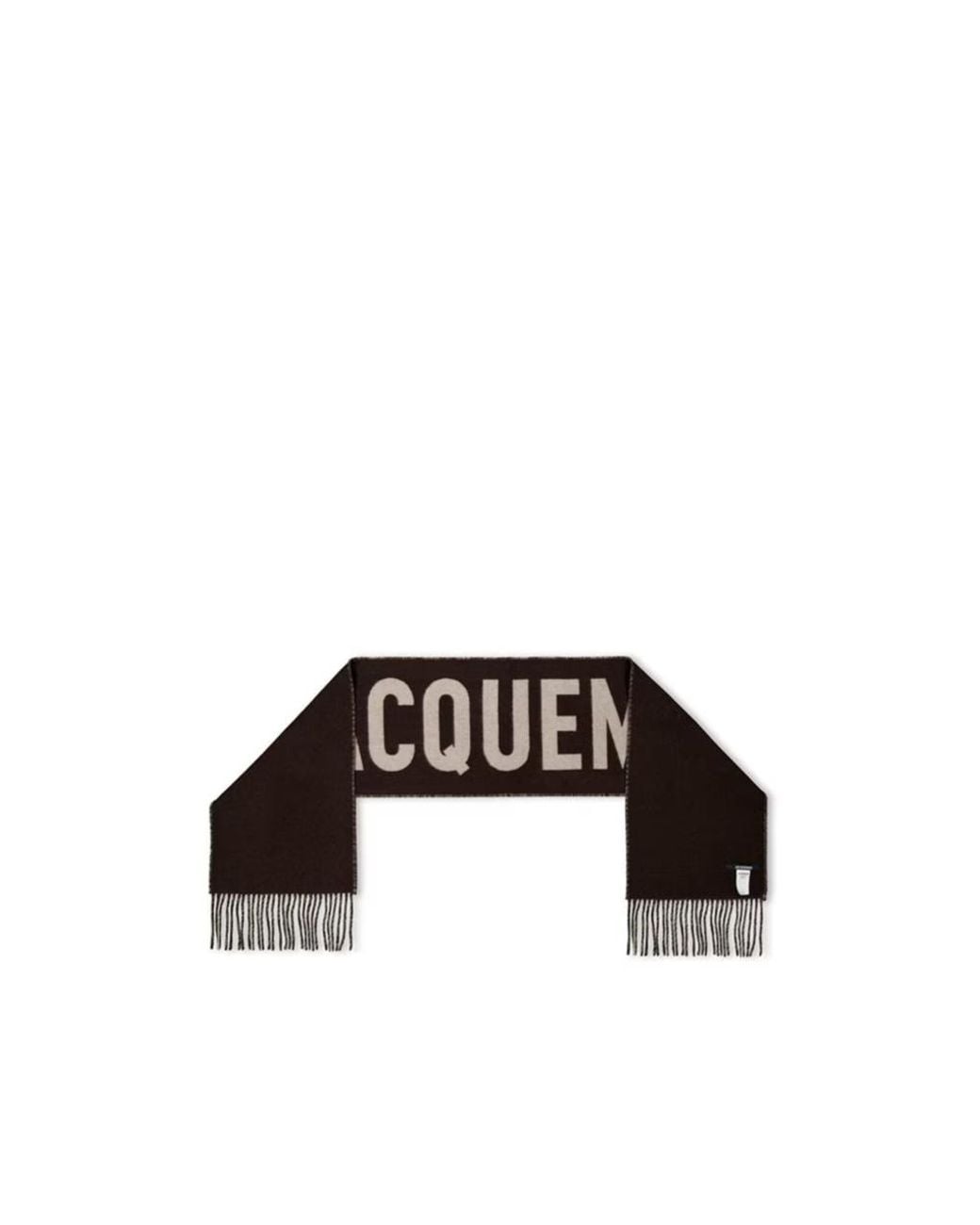 Jacquemus White Tassel Scarf