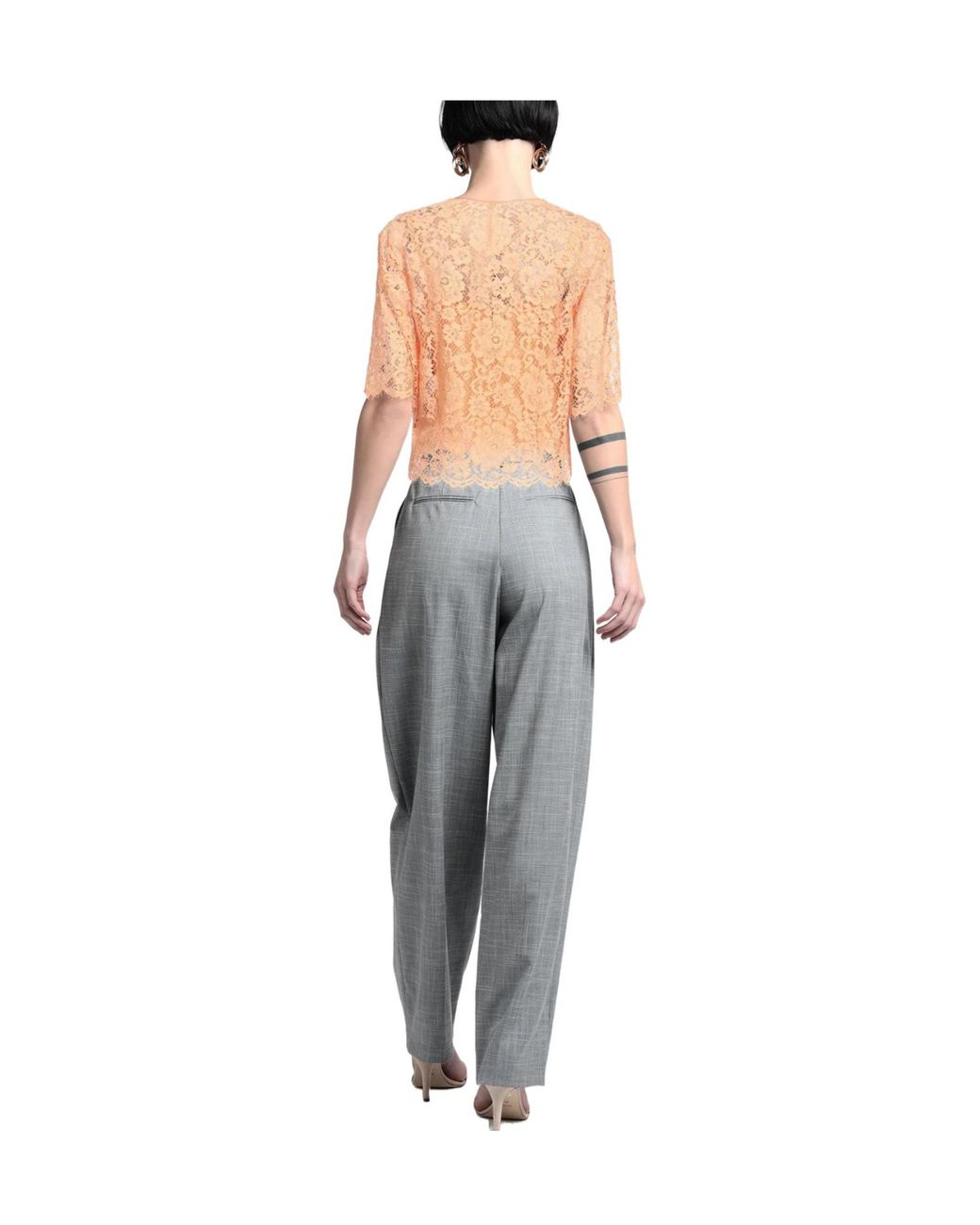 Dolce & Gabbana Natural Solid Color Tops