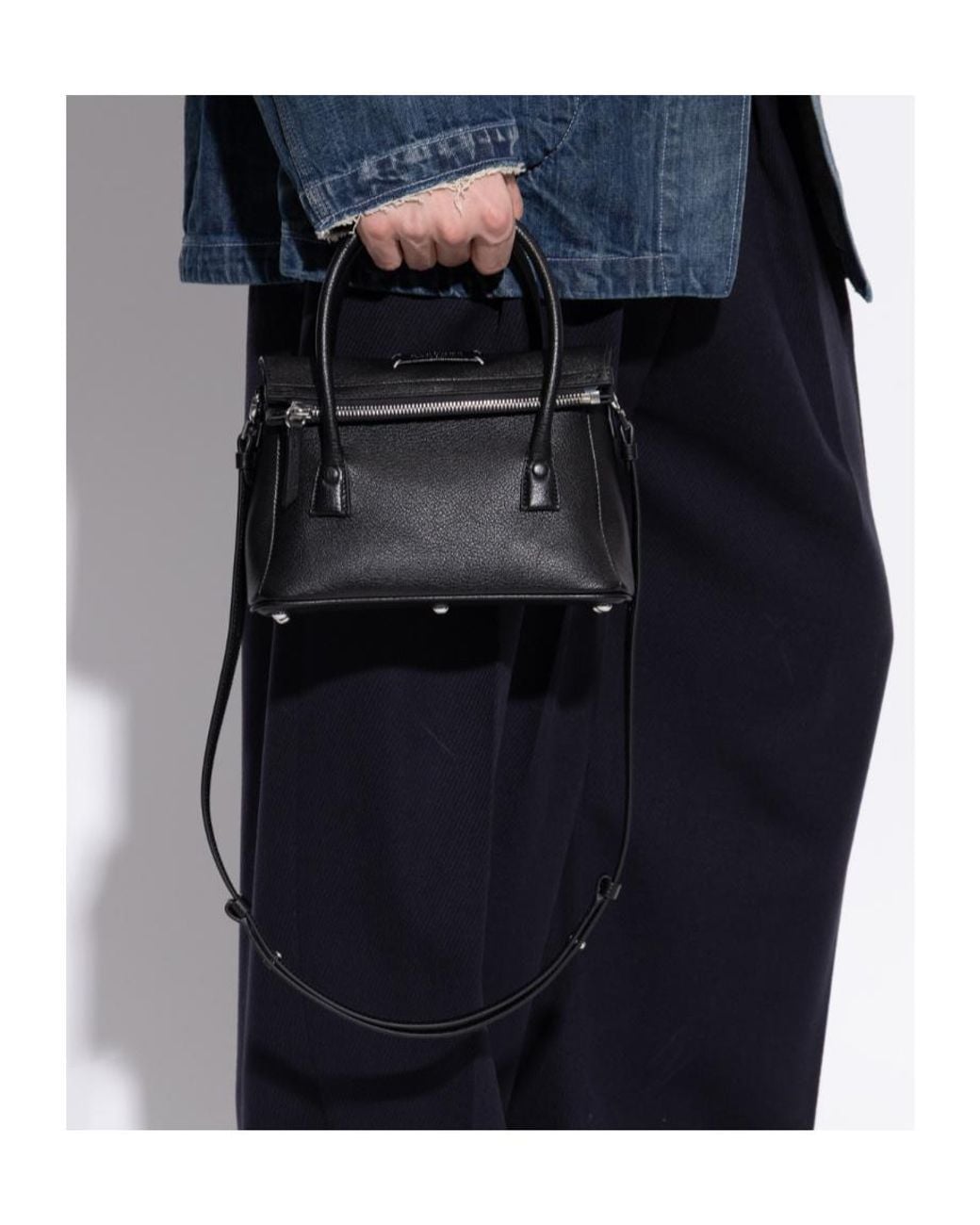 Maison Margiela Black Small 5Ac East West Tote Bag