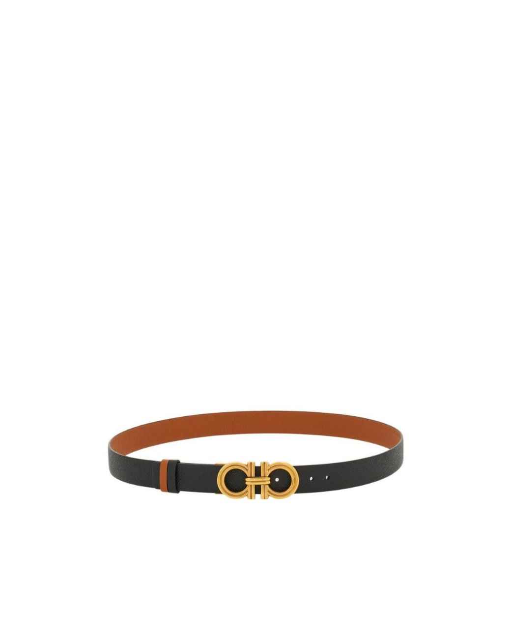 Ferragamo White Reversible And Adjustable Gancini Belt