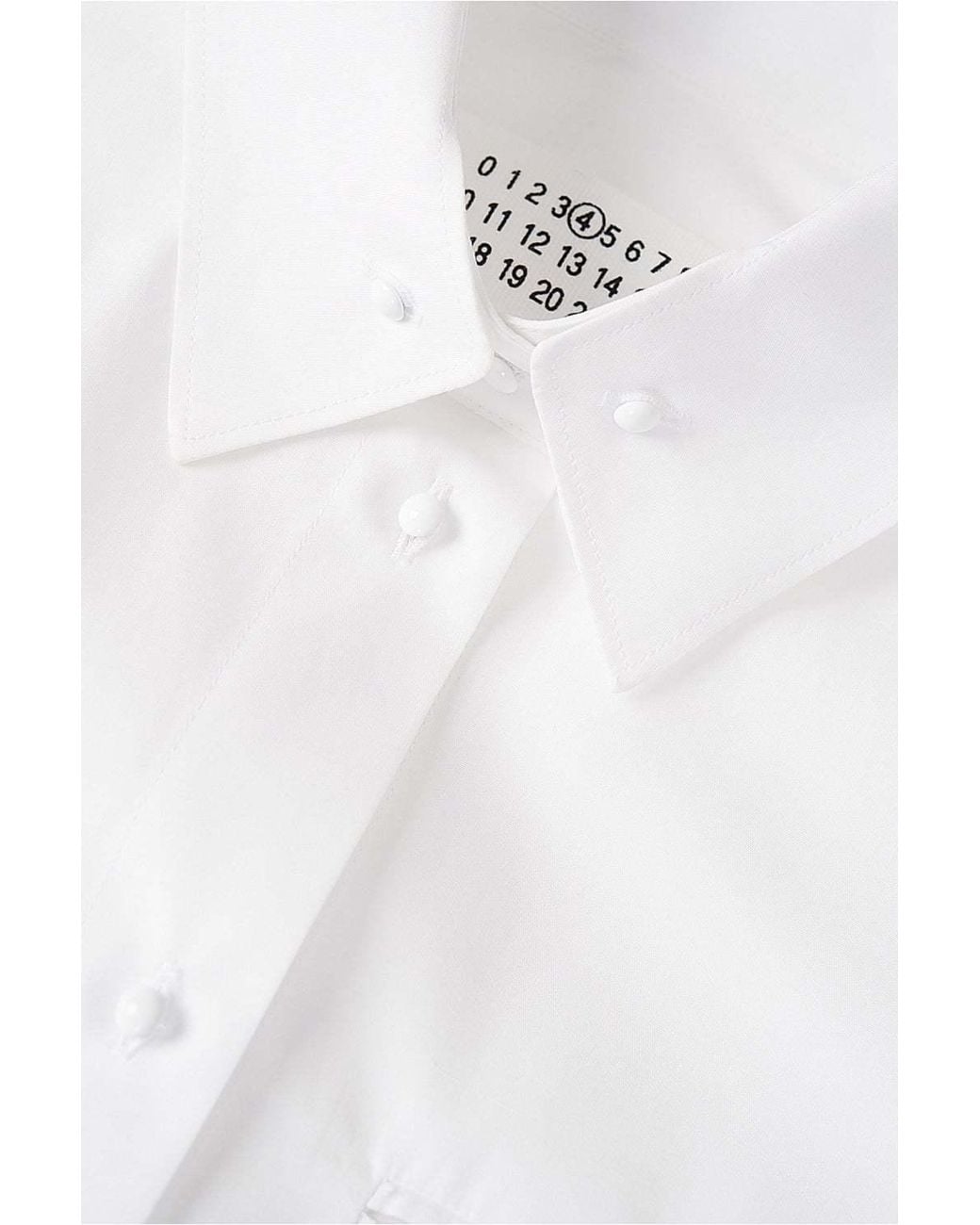 Maison Margiela White Cotton Poplin Shirt