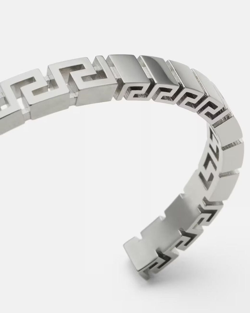 Versace White Greek Pattern Bracelet for men